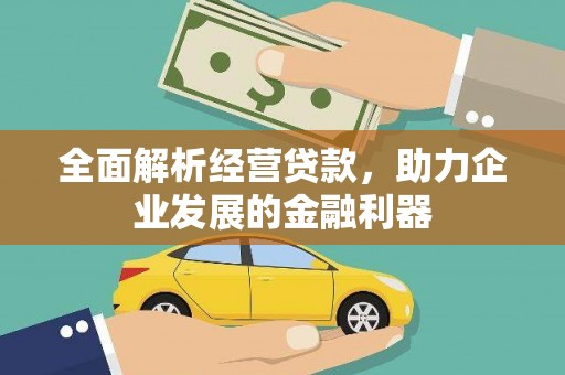 凉州全面解析经营贷款，助力企业发展的金融利器