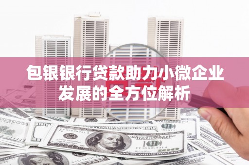 凉州包银银行贷款助力小微企业发展的全方位解析