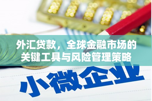 凉州外汇贷款，全球金融市场的关键工具与风险管理策略