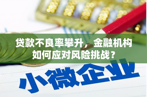 凉州贷款不良率攀升，金融机构如何应对风险挑战？