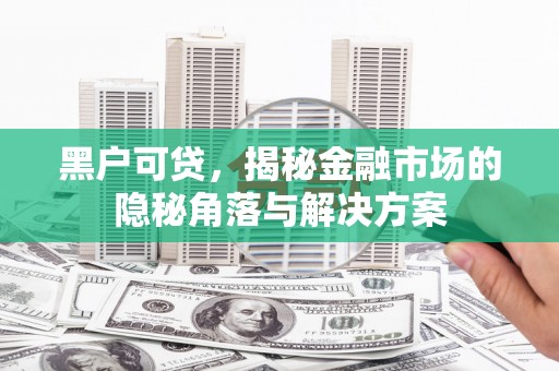 凉州黑户可贷，揭秘金融市场的隐秘角落与解决方案