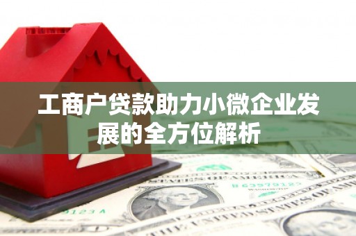 凉州工商户贷款助力小微企业发展的全方位解析