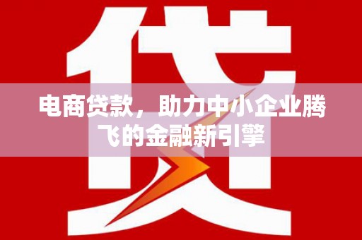 凉州电商贷款，助力中小企业腾飞的金融新引擎