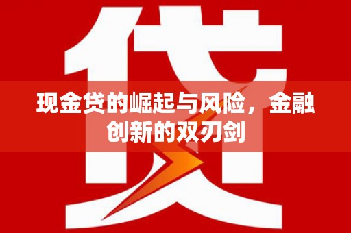 凉州现金贷的崛起与风险，金融创新的双刃剑