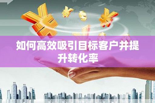 凉州如何高效吸引目标客户并提升转化率