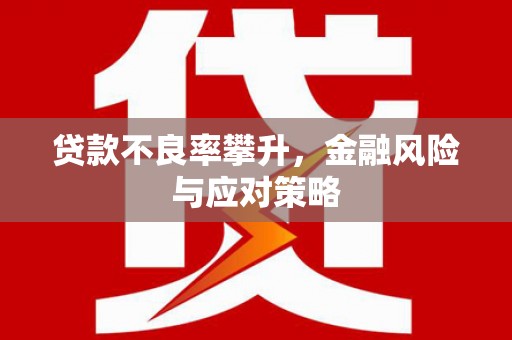 凉州贷款不良率攀升，金融风险与应对策略