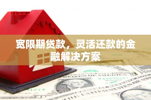 凉州宽限期贷款，灵活还款的金融解决方案