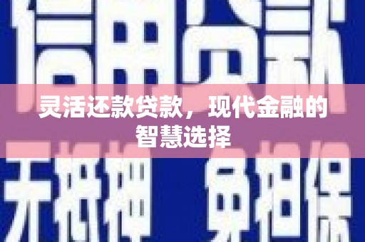 凉州灵活还款贷款，现代金融的智慧选择