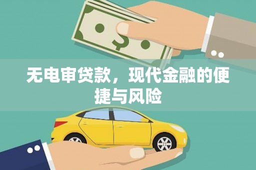 凉州无电审贷款，现代金融的便捷与风险