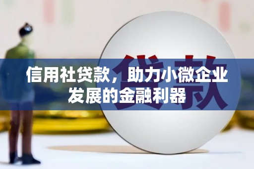 凉州信用社贷款，助力小微企业发展的金融利器
