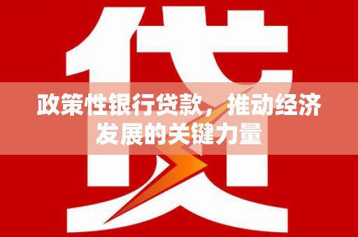 凉州政策性银行贷款，推动经济发展的关键力量