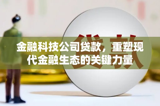 凉州金融科技公司贷款，重塑现代金融生态的关键力量