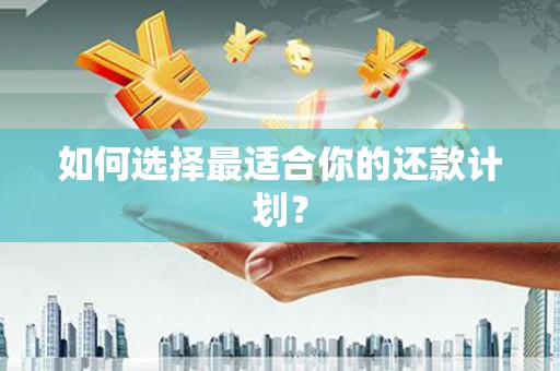 凉州如何选择最适合你的还款计划？