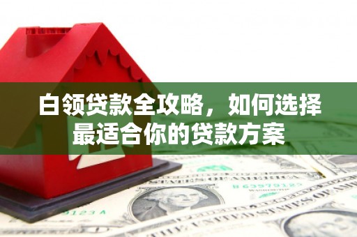 凉州白领贷款全攻略，如何选择最适合你的贷款方案