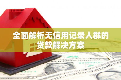 凉州全面解析无信用记录人群的贷款解决方案